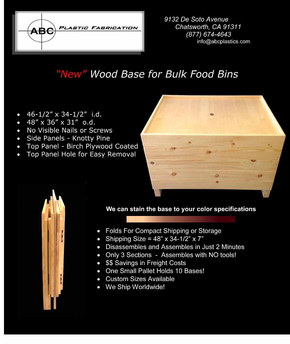 bulk bin wood bases